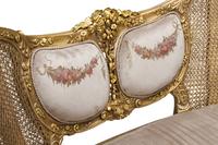 A Pair of Louis XV Style Giltwood Settees