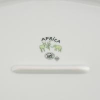 Two Hermès Africa Porcelain Serving Articles