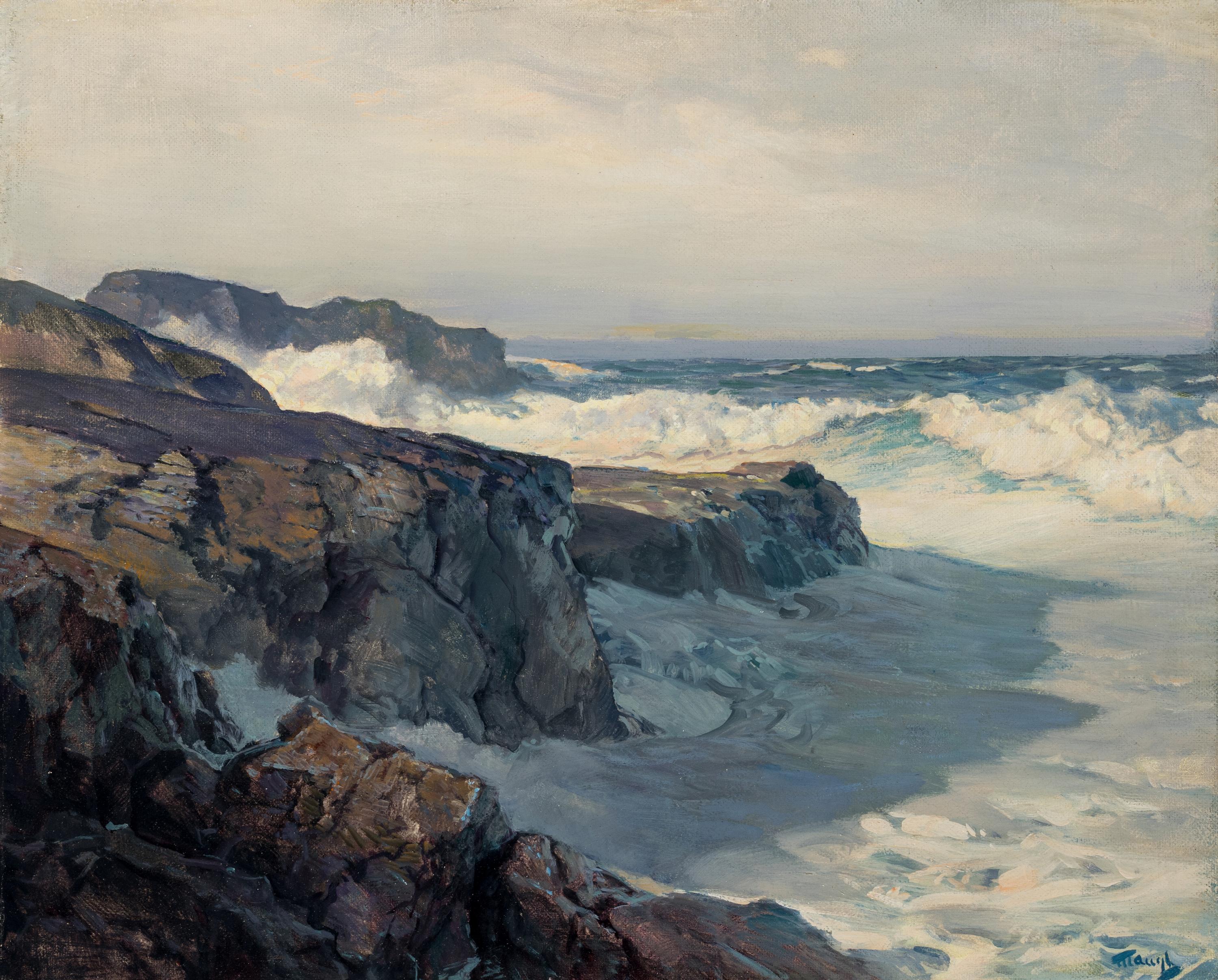 Frederick Judd Waugh (American, 1861-1940) — Sea and Rocks