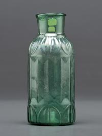 An Early Midwestern Glass Bottle in Green