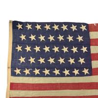 A 38-Star Hand-Sewn American Flag Commemorating Colorado Statehood