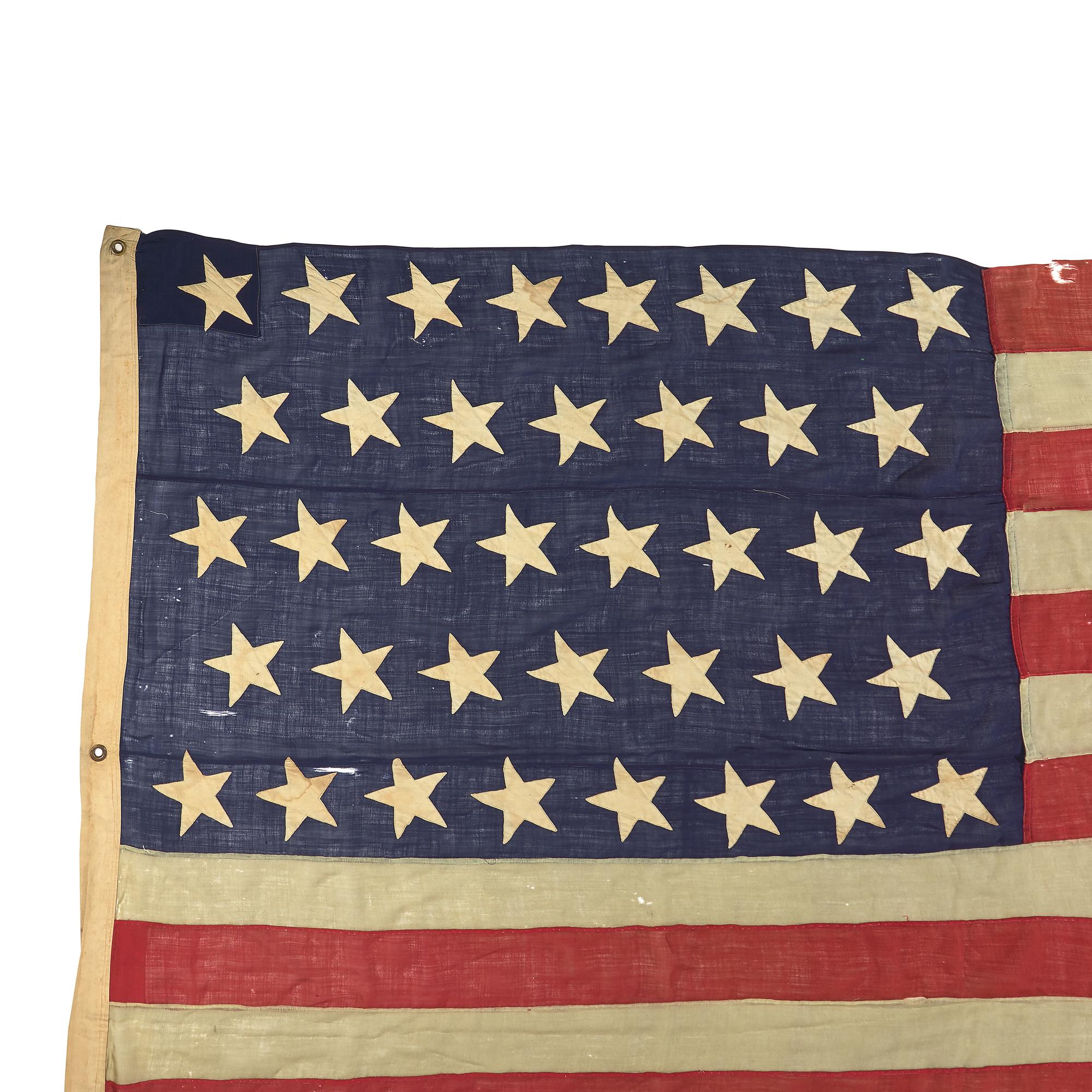 A 38-Star Hand-Sewn American Flag Commemorating Colorado Statehood
