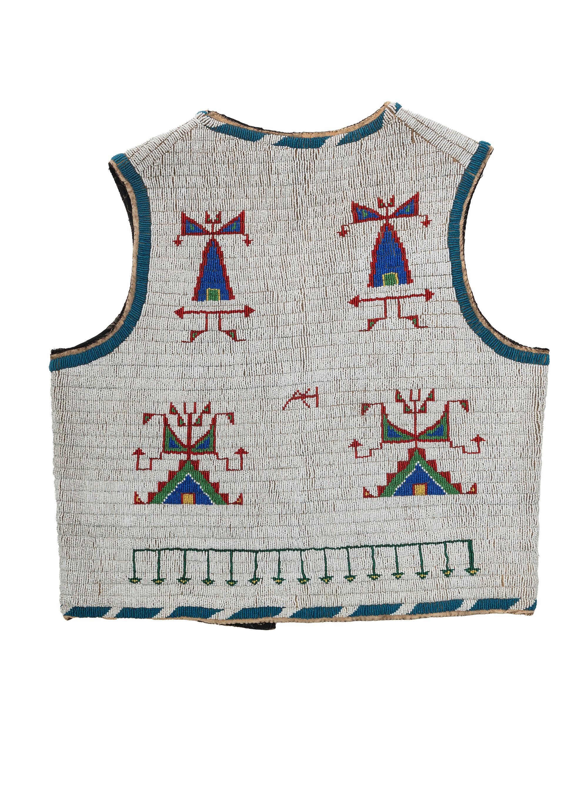 Sioux Beaded Hide Vest