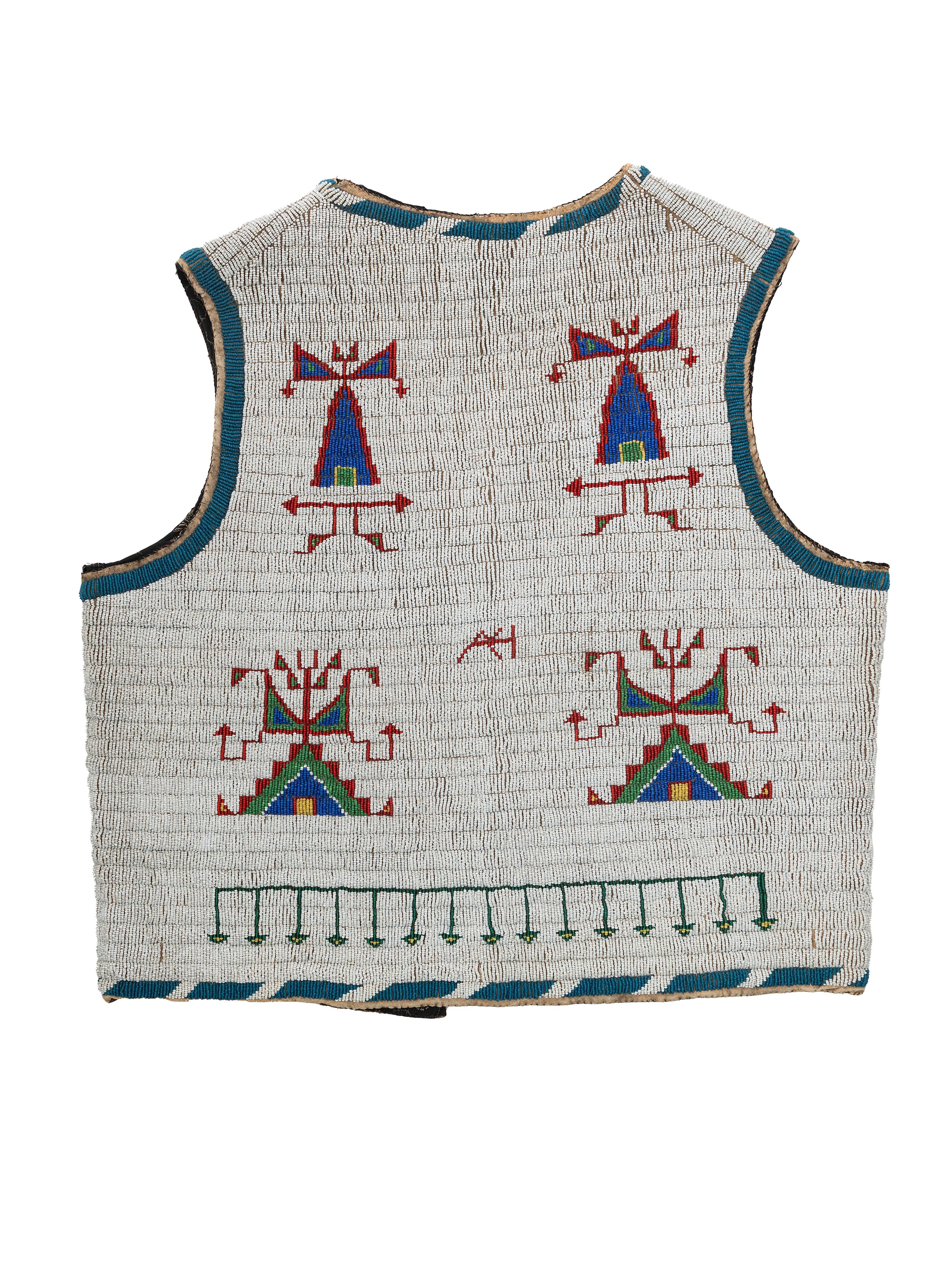 Sioux Beaded Hide Vest