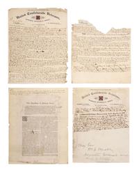 [CIVIL WAR]. Description of the treatment of Jefferson Davis as a federal prisoner & his liberation.