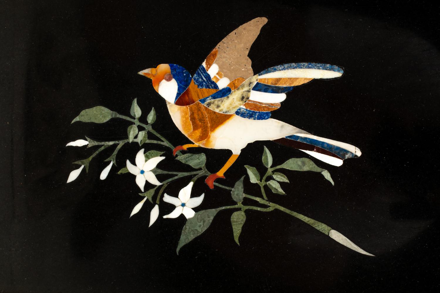 A Set of Four Italian Pietra Dura Plaques
