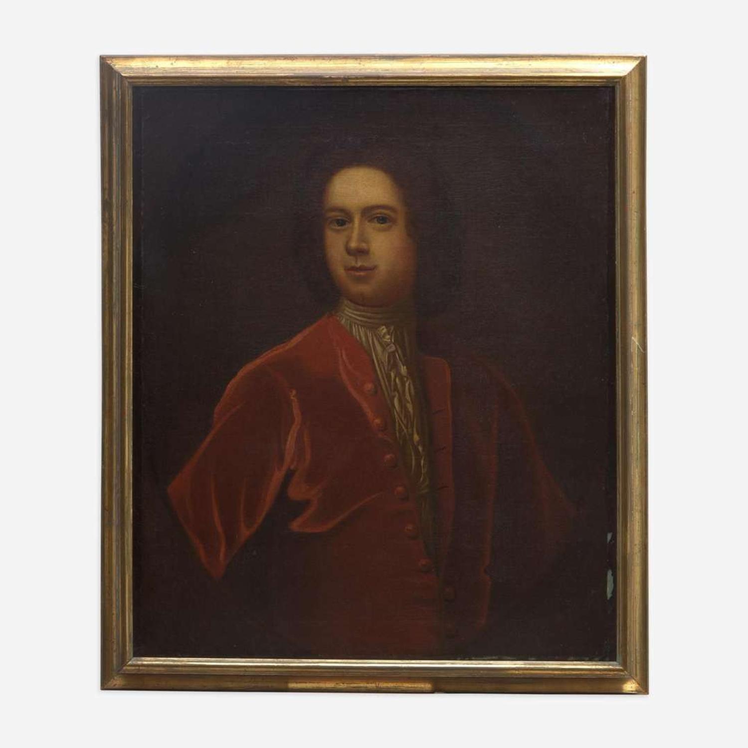 British School (18th Century) Portrait of Lady Narborough; together with a Companion Portrait of a Gentleman, Half-Length