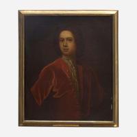 British School (18th Century) Portrait of Lady Narborough; together with a Companion Portrait of a Gentleman, Half-Length