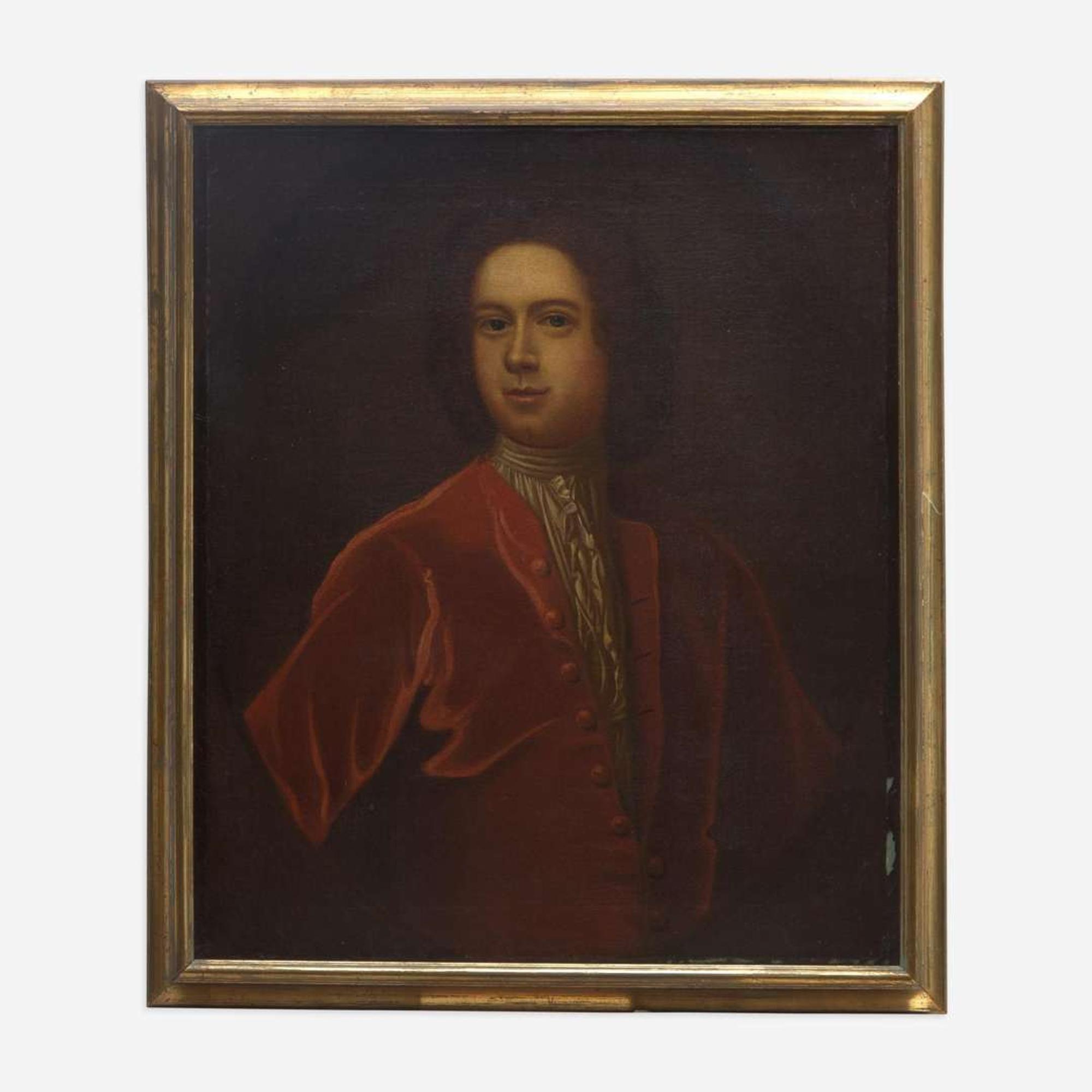 British School (18th Century) Portrait of Lady Narborough; together with a Companion Portrait of a Gentleman, Half-Length