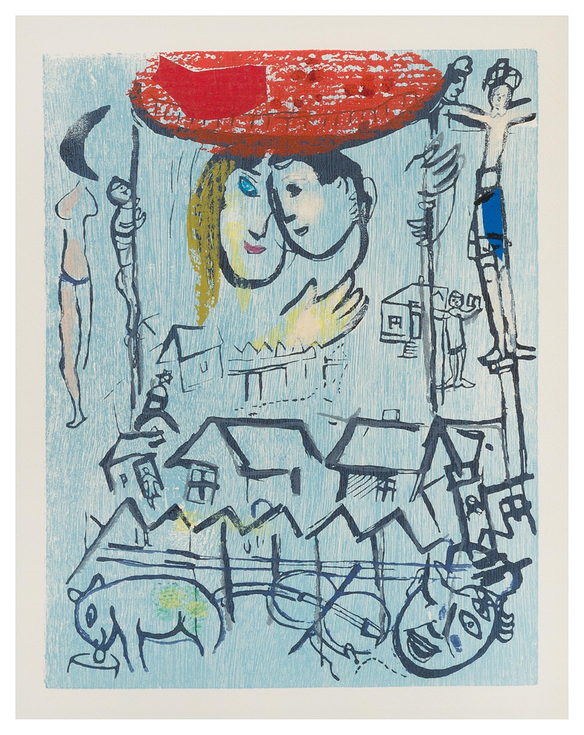 Marc Chagall, (French/Russian, 1887-1985), Untitled, (pl. 23 from Poemes), 1968