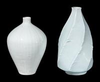Two Japanese Studio Porcelain Vases