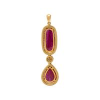 RUBY AND DIAMOND PENDANT