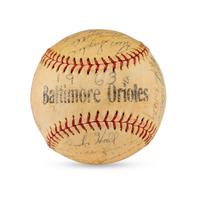 A 1963 Baltimore Orioles Team Signed Autograph Baseball
