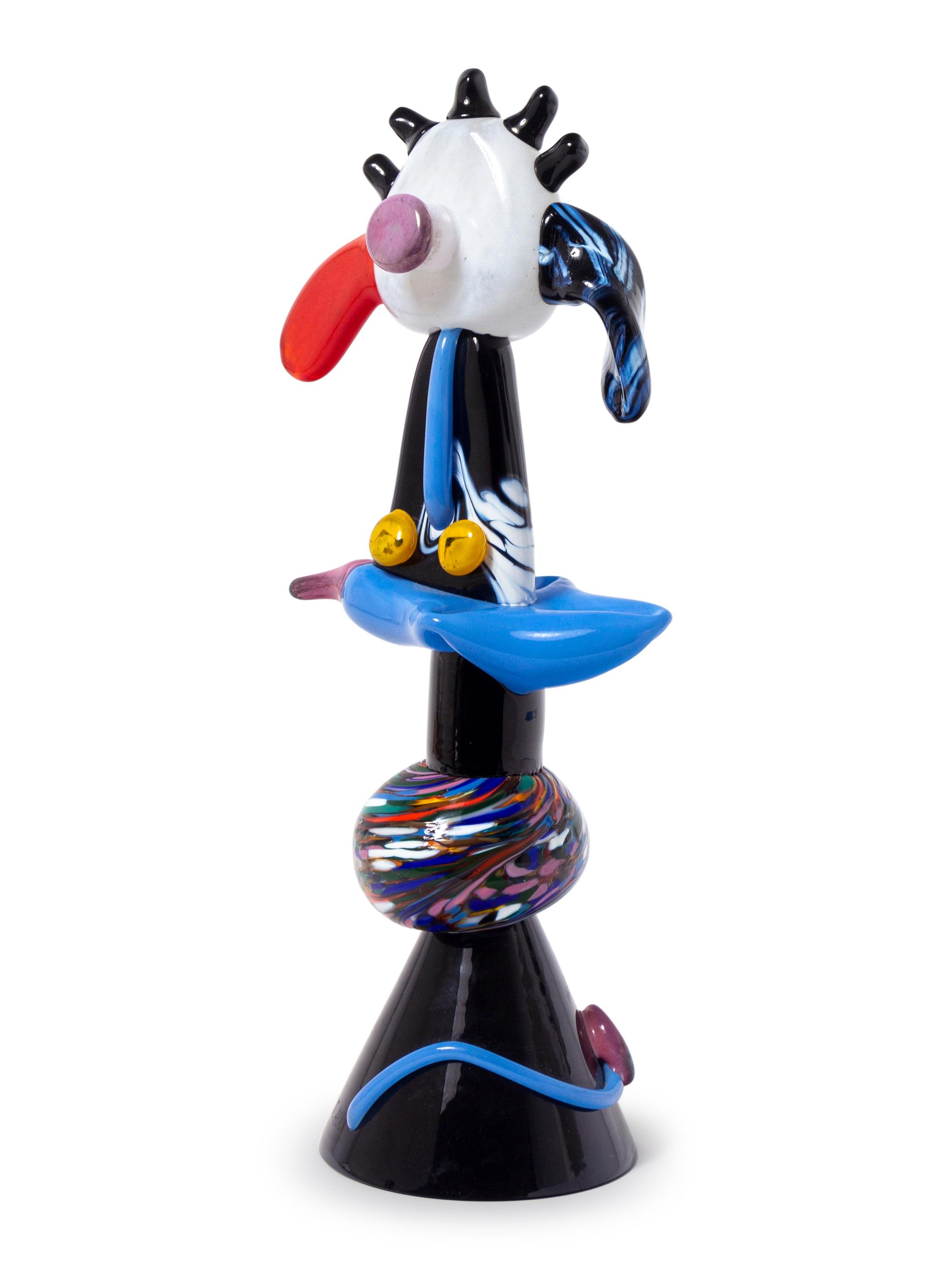 Merlin mit roter Nase Sculpture, 1989 edition 36/99 Rosenthal, Germany