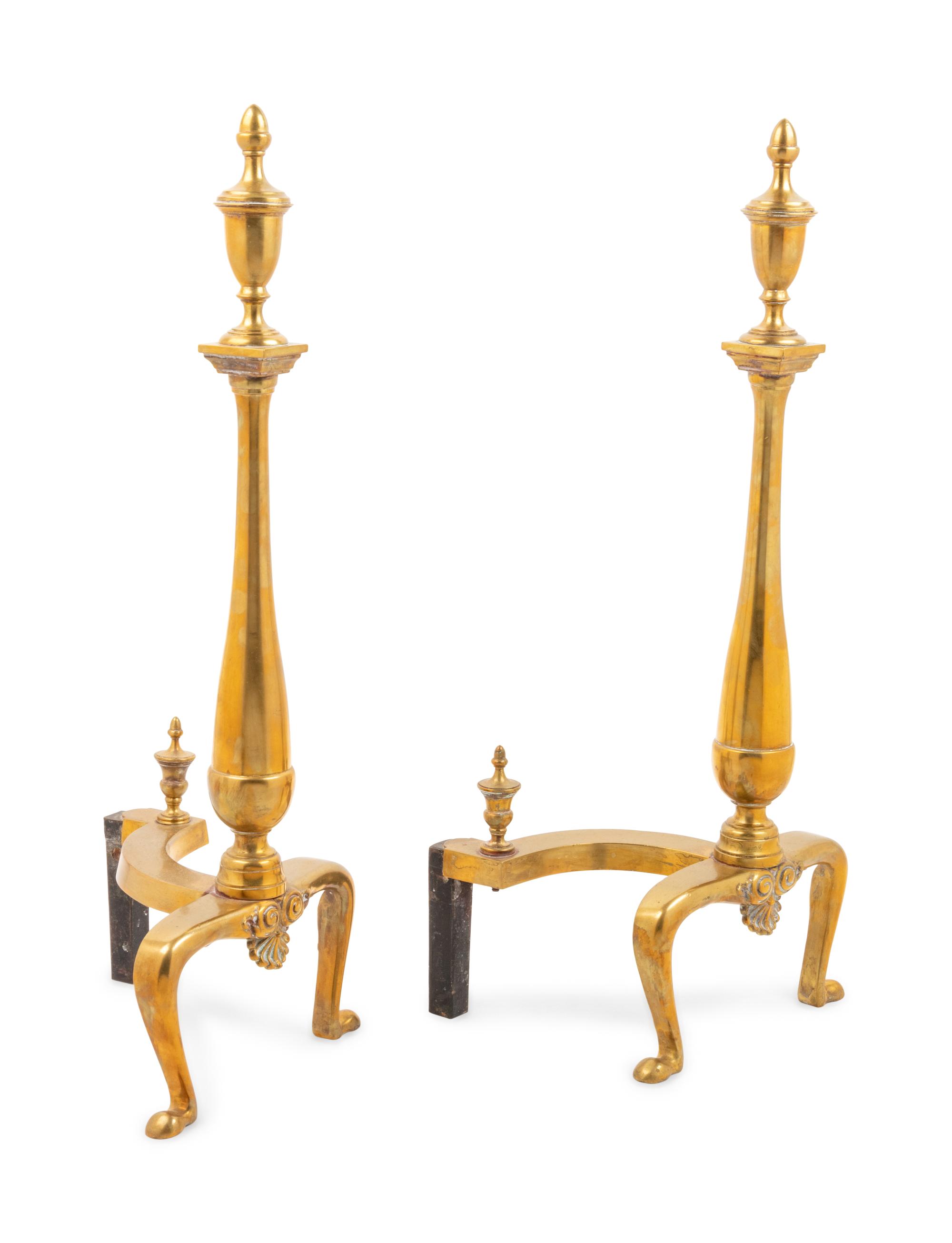 A Victorian Style Mirrored Brass Firescreen