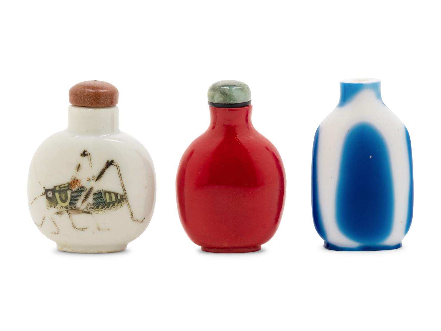 Three Chinese Snuff Bottles