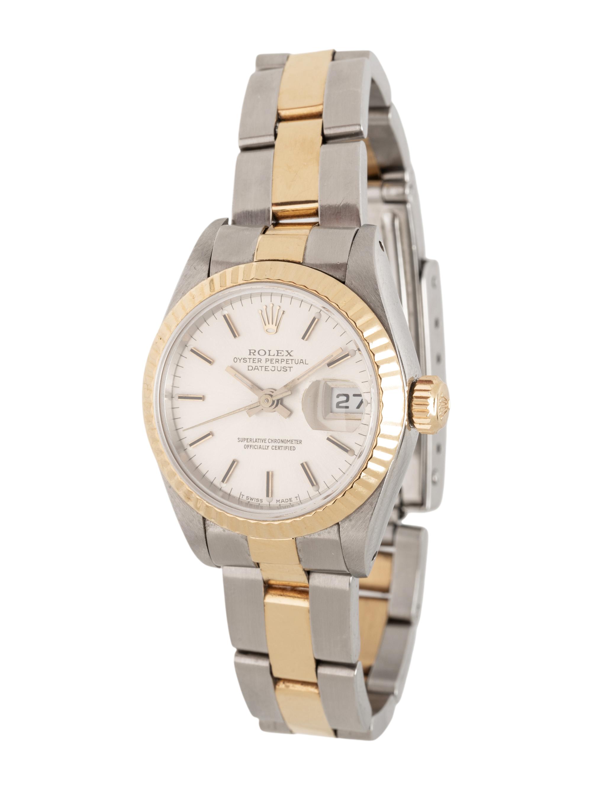 ROLEX, REF. 69173 STAINLESS STEEL AND 18K YELLOW GOLD 'LADY DATEJUST' WATCH