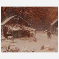 Joseph Morviller (American, 1800-1870) Winter Scene