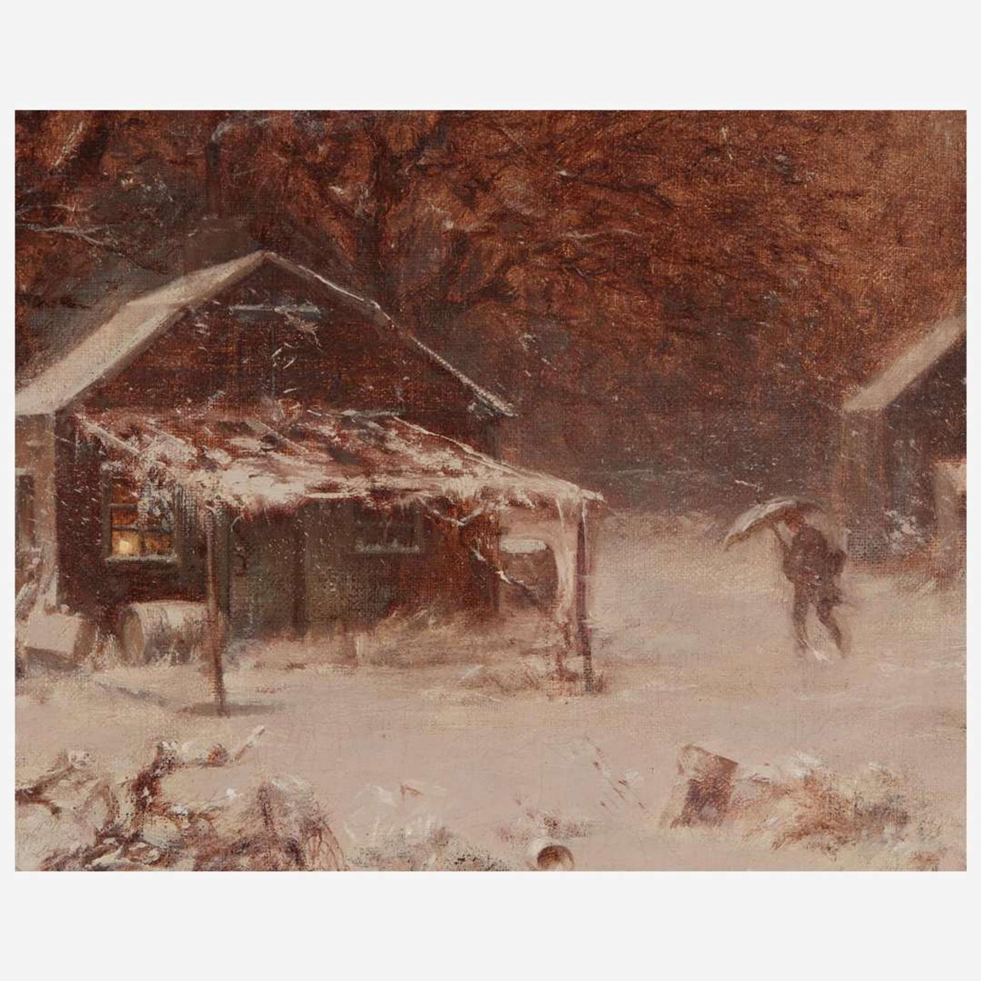 Joseph Morviller (American, 1800-1870) Winter Scene