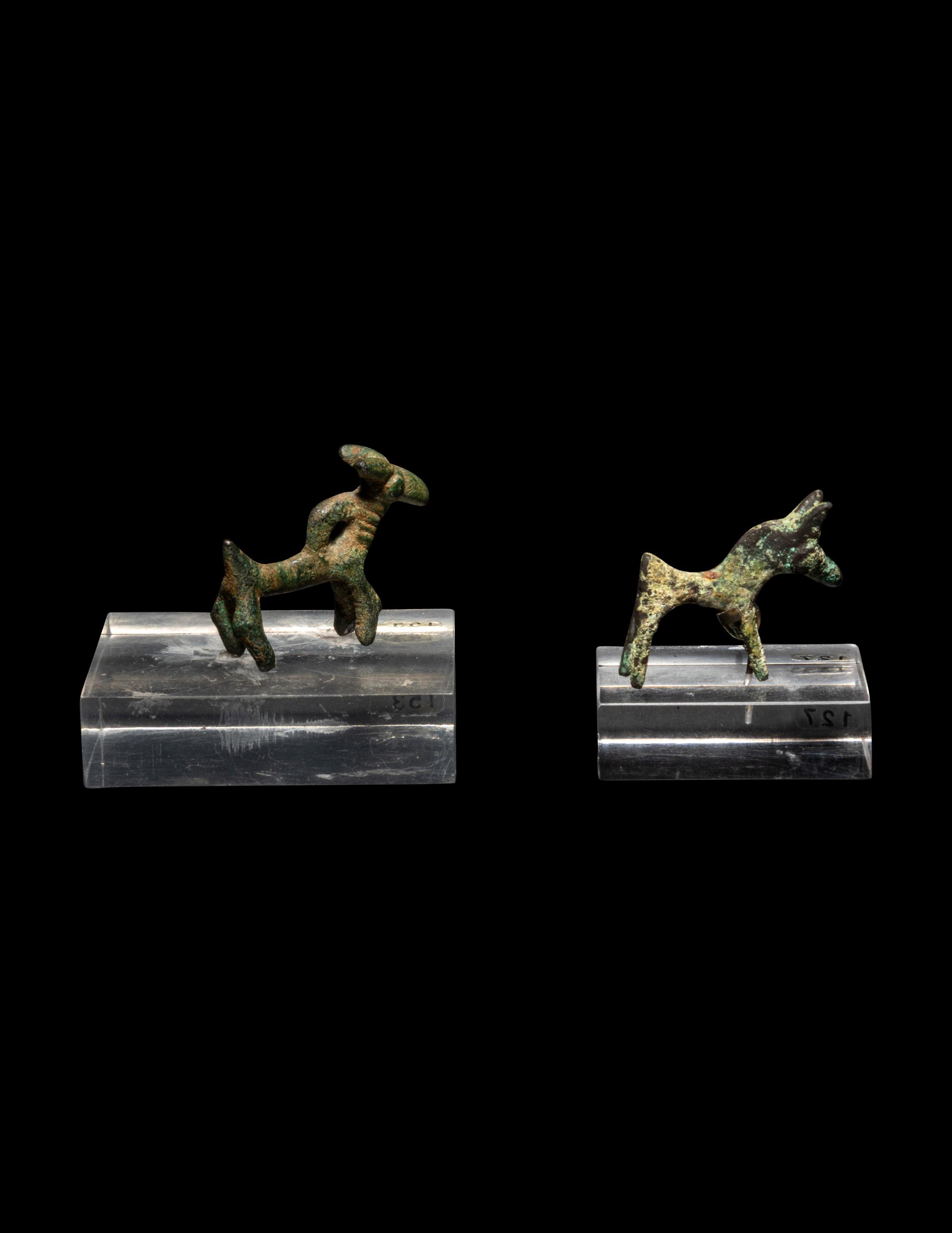 Two Luristan or Bronze Age Quadrupeds