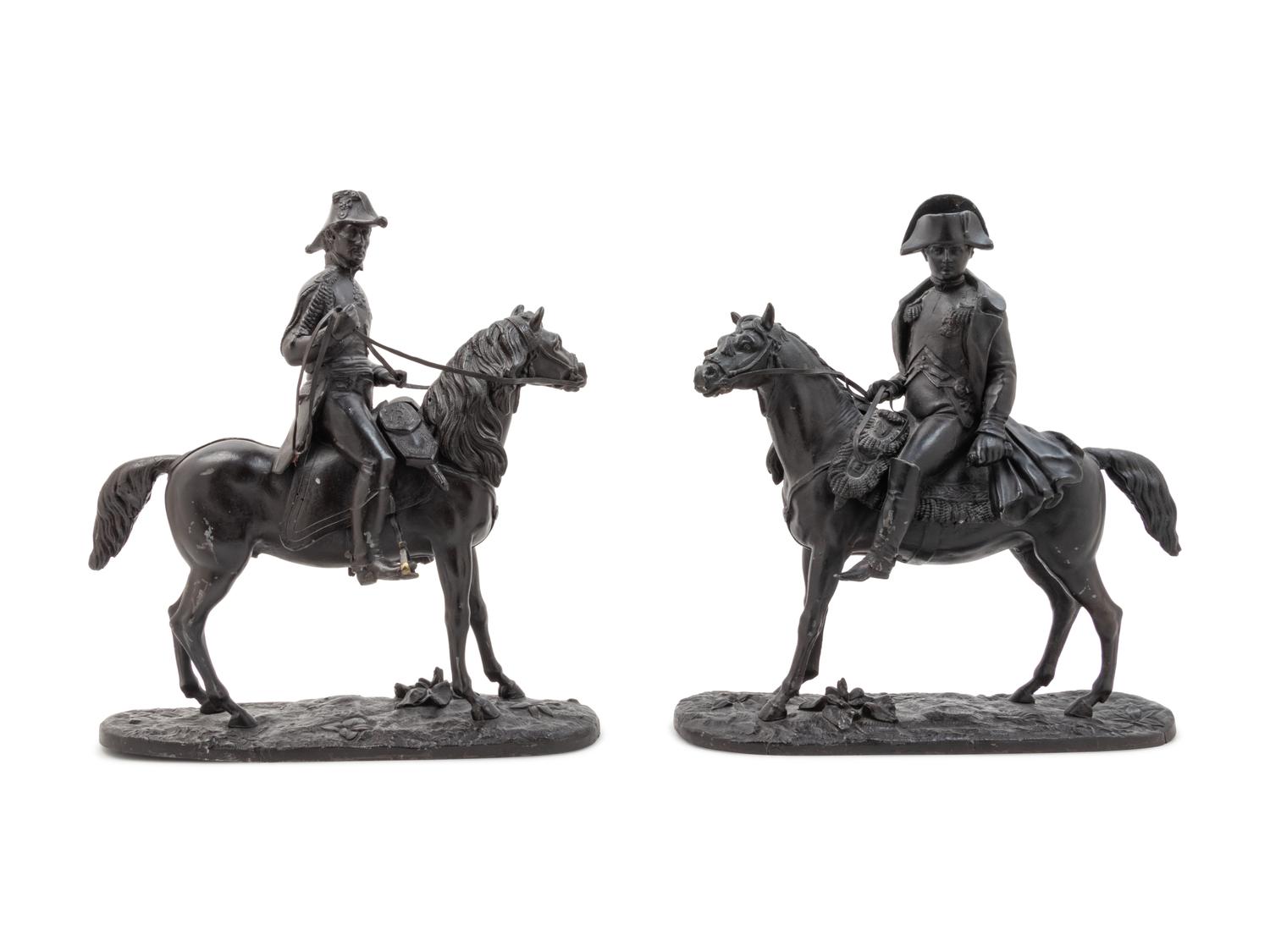 Two French Cast Metal Figures