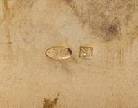 A Russian Silver and Jeweled Cigarette Case, Mark of Faberge with Imperial warrant, workmaster's mark of A.J. Nevalaien, St. Petersburg