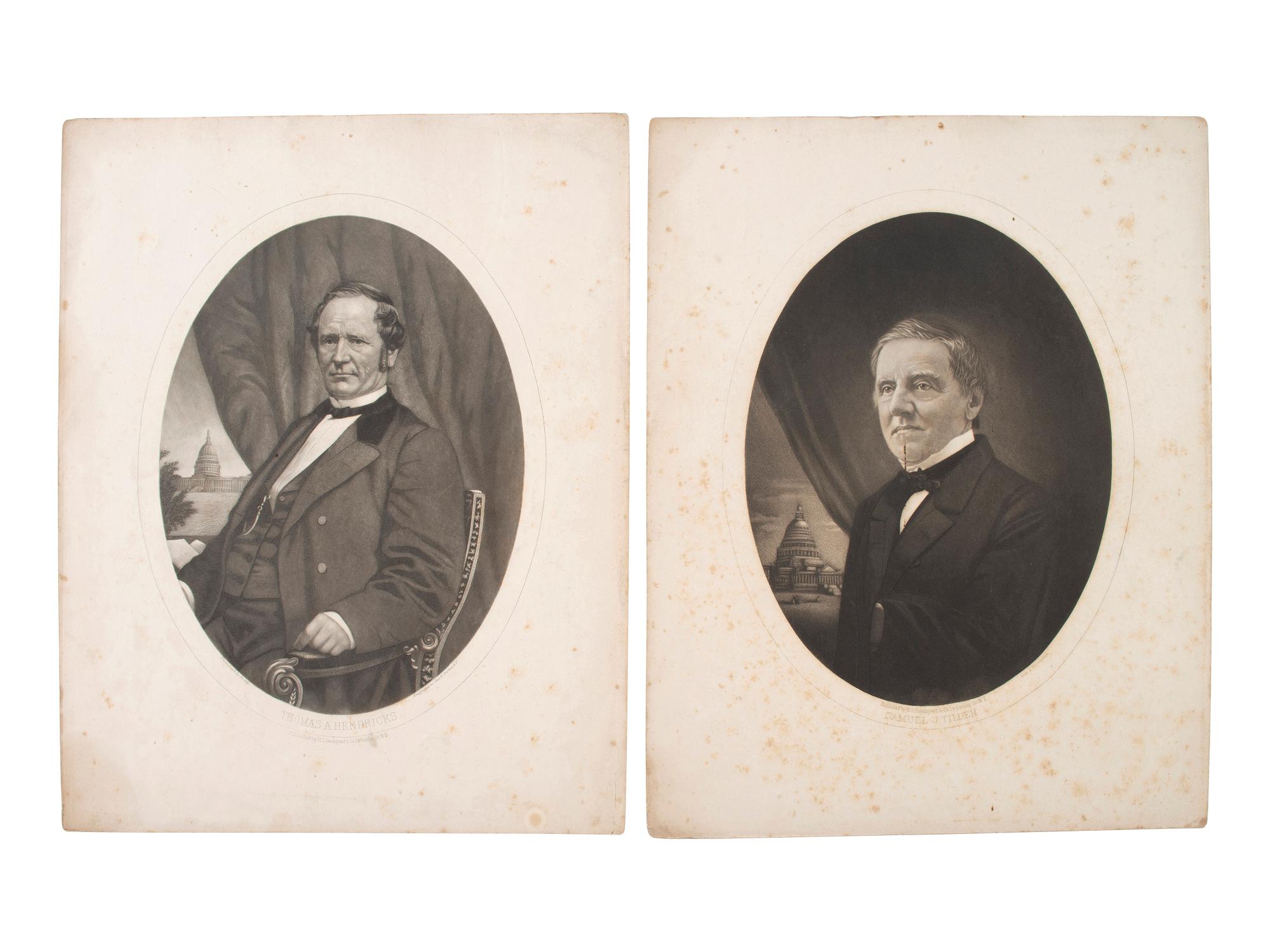 [1888 and 1892 ELECTION]. A group of ephemera related from the 1888 presidential campaigns of Benjamin Harrison and Grover Cleveland, comprising: