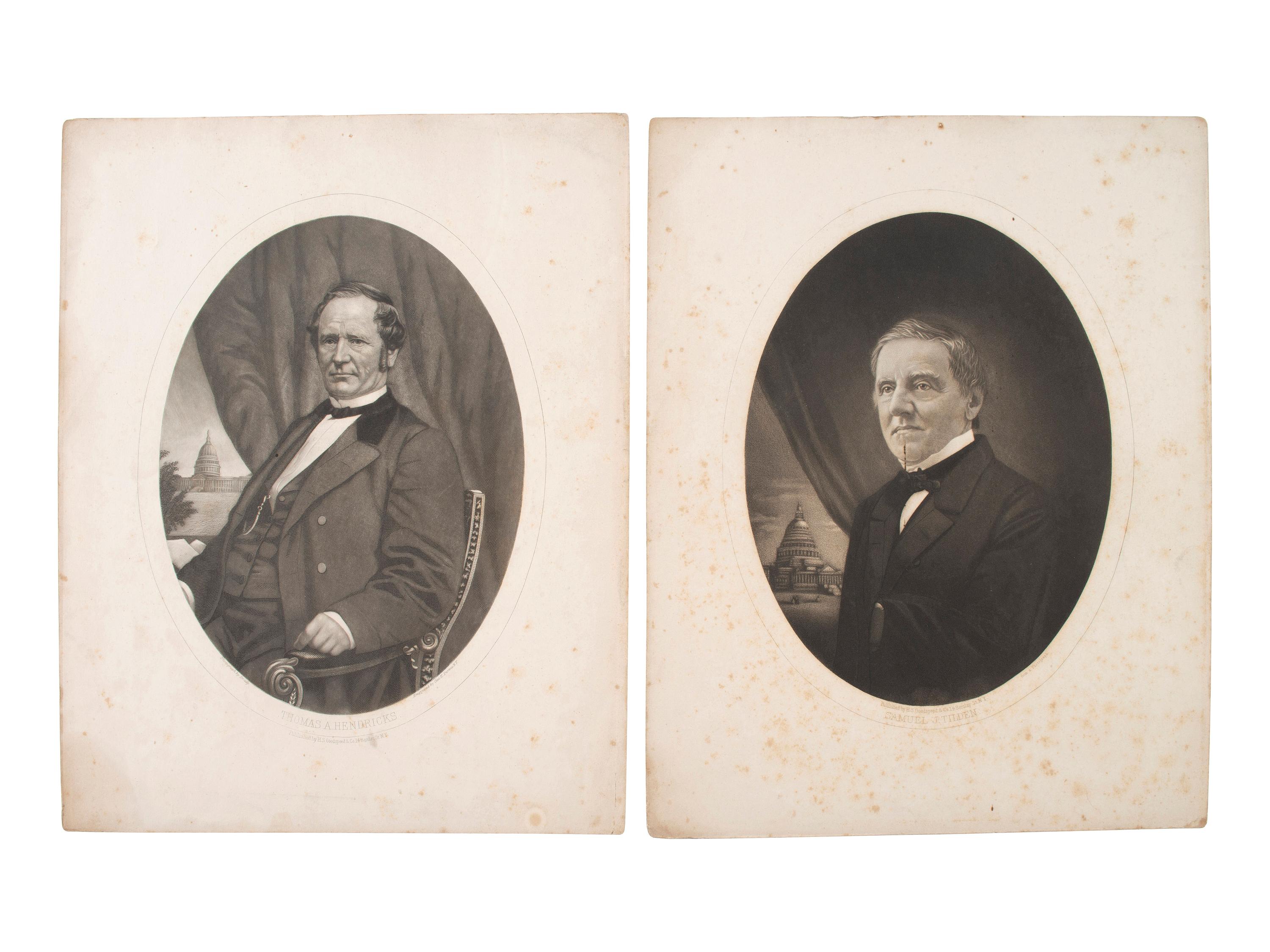 [1888 and 1892 ELECTION]. A group of ephemera related from the 1888 presidential campaigns of Benjamin Harrison and Grover Cleveland, comprising: