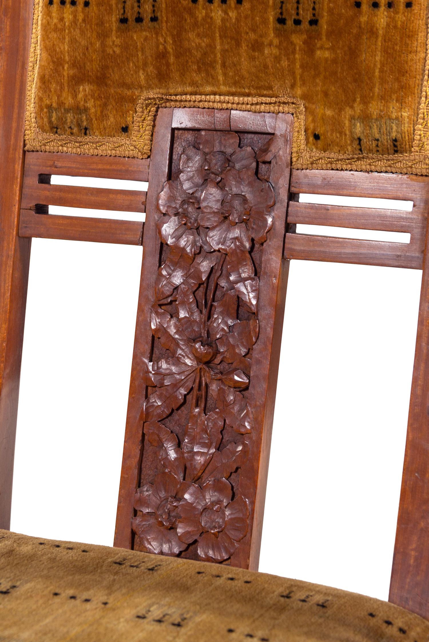 A Pair of French Satinwood Armchairs