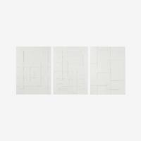 Burton Wasserman (American, 1929-2017) Triptych of Enameled Relief Panels, USA, 1972