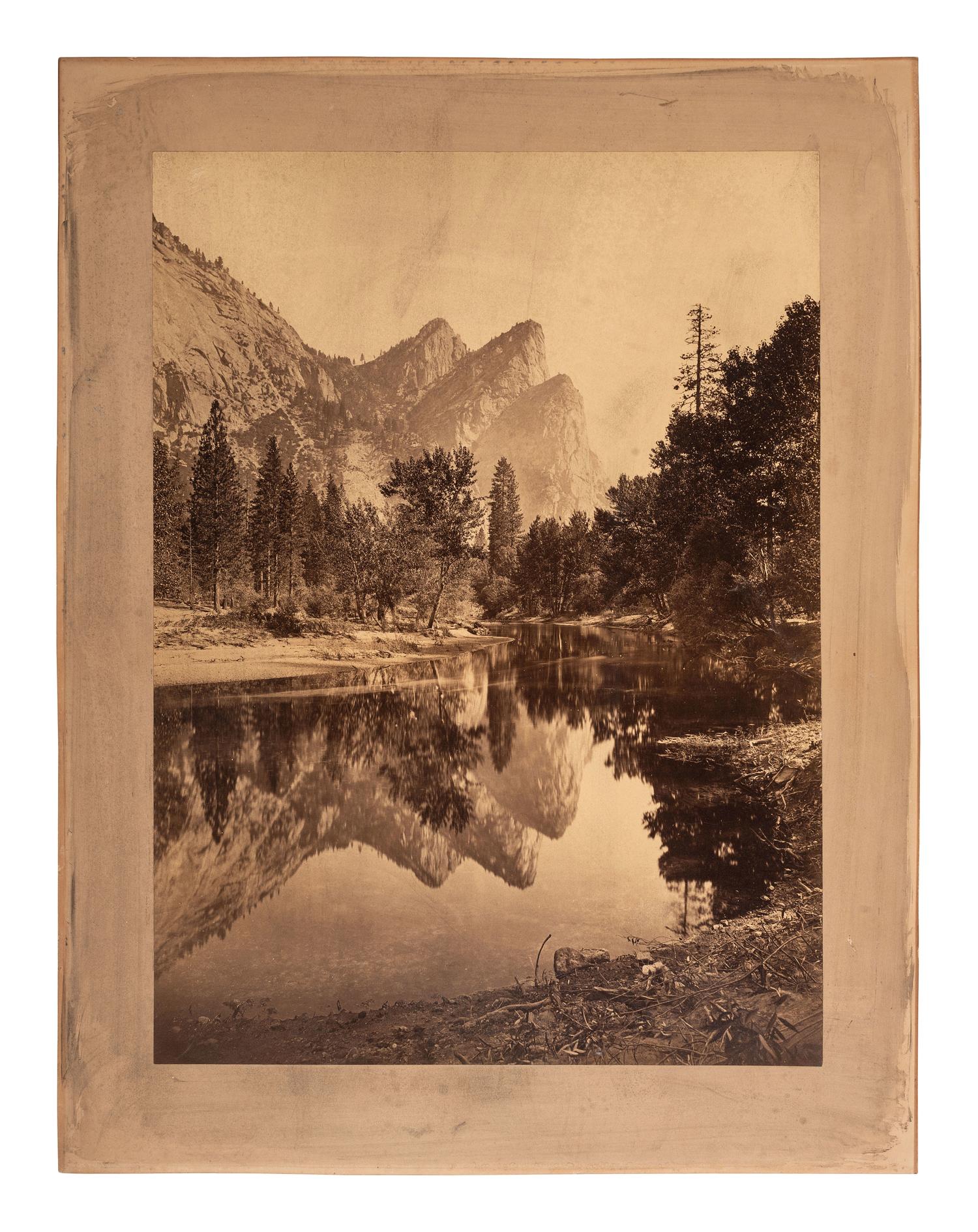 [WESTERN AMERICANA]. 2 mammoth albumen photographs of California & Colorado by WATKINS & JACKSON.