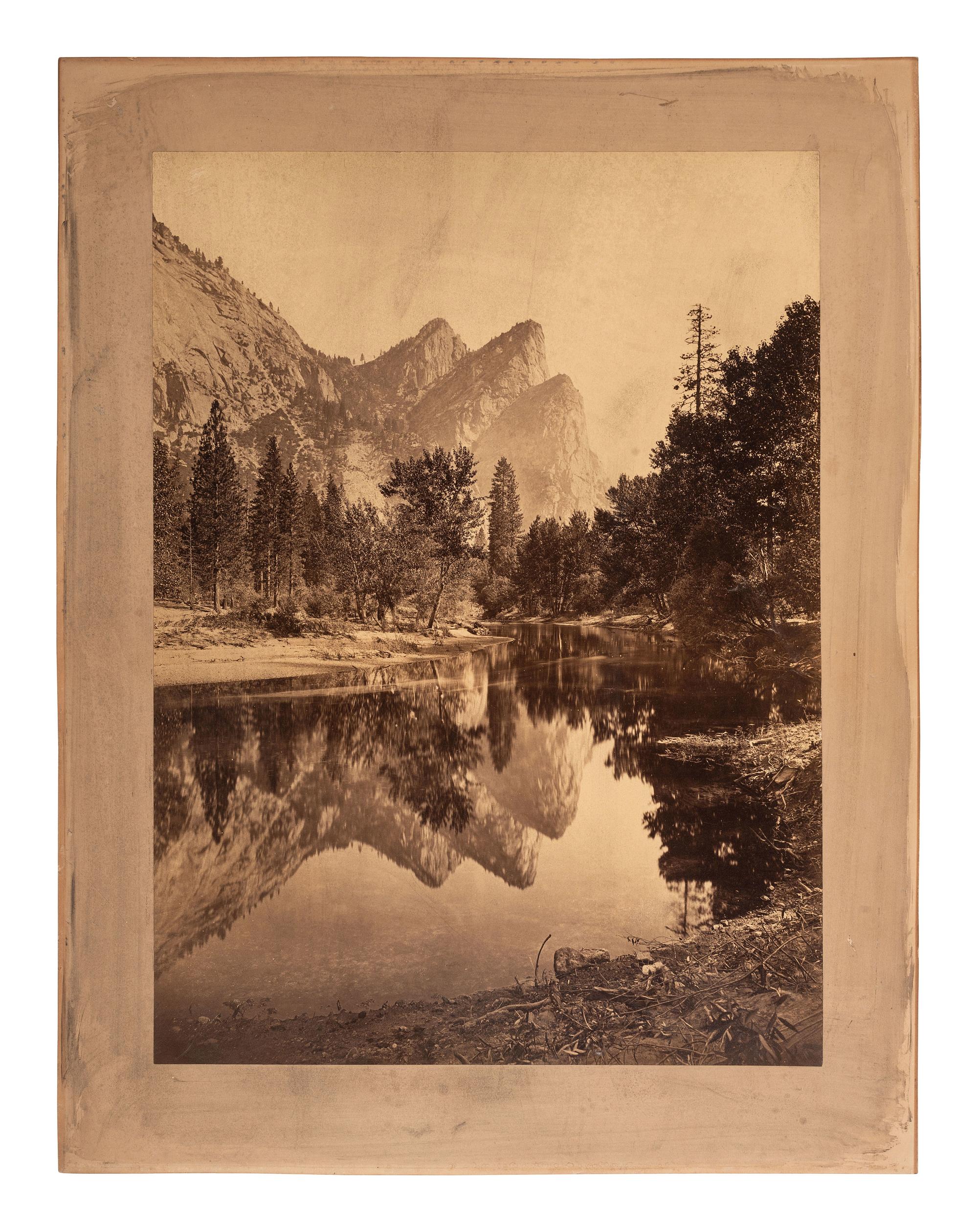 [WESTERN AMERICANA]. 2 mammoth albumen photographs of California & Colorado by WATKINS & JACKSON.