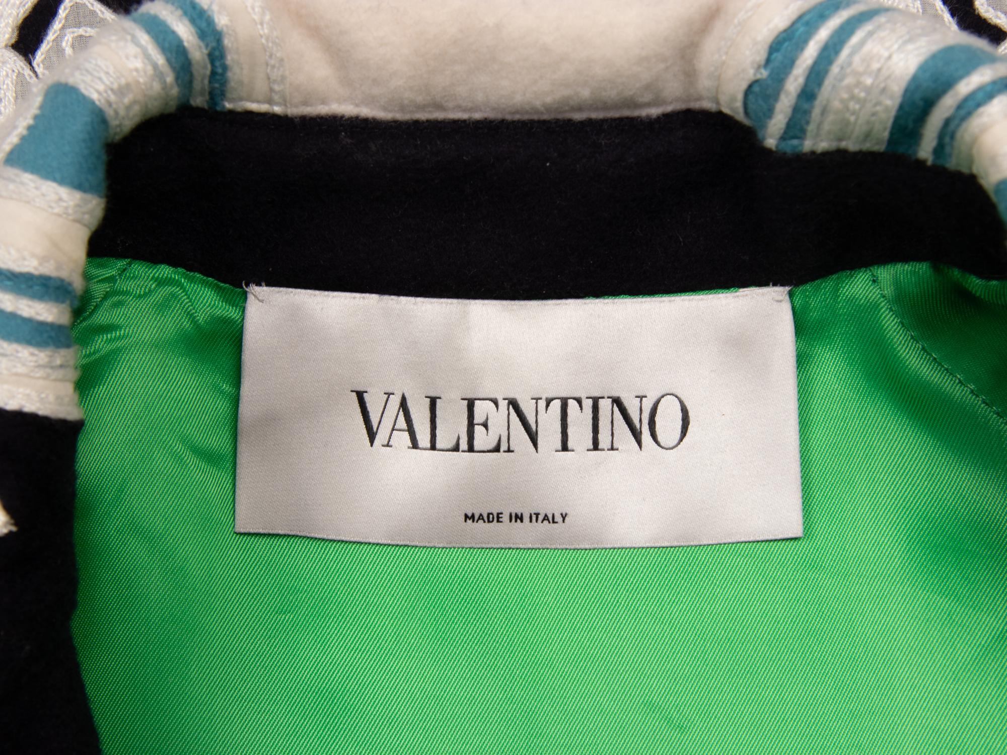 Valentino, Embroidered Wool Coat, 2018