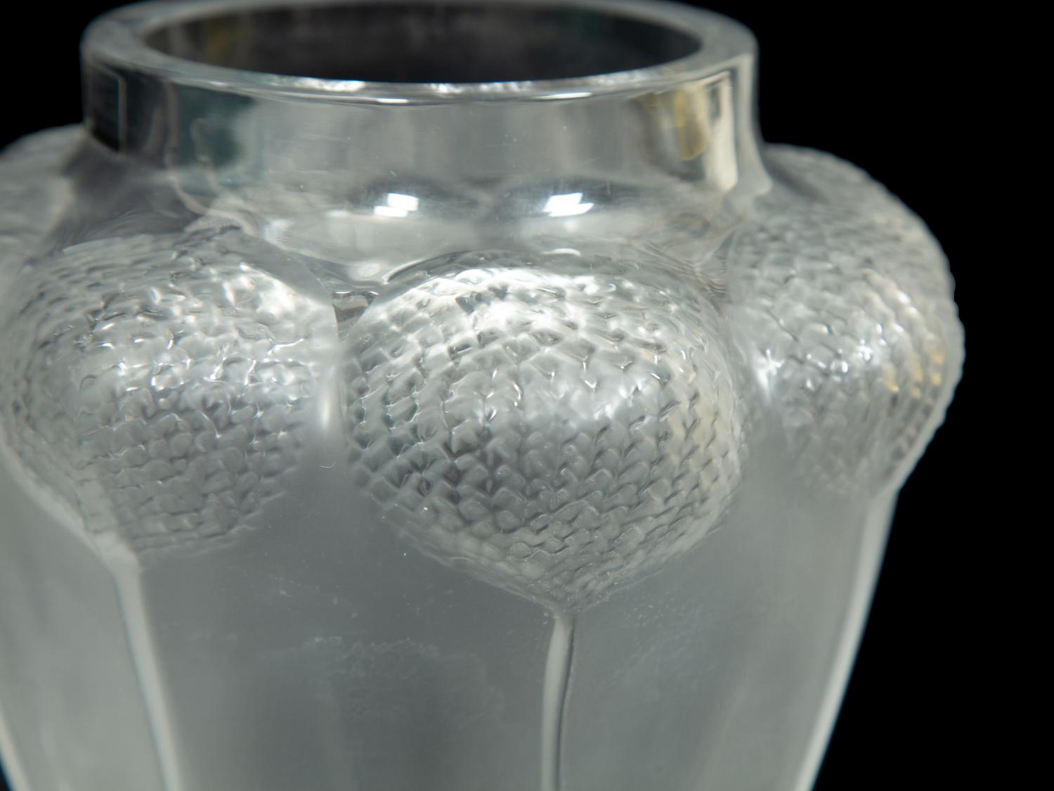 A Lalique Bali Vase and a Deux Colombes Jewelry Dish