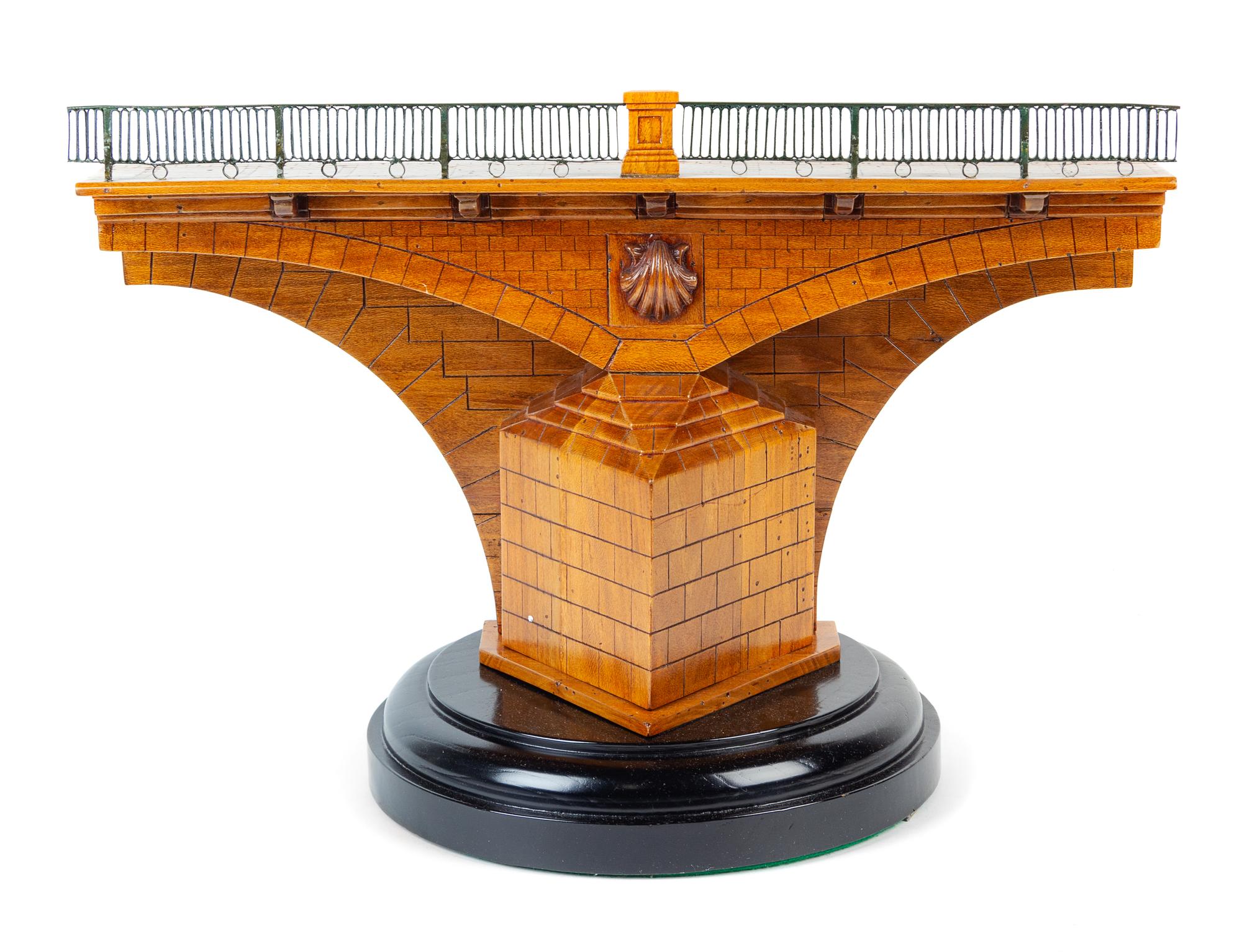 A Stained Beech Model of a Bridge Pier