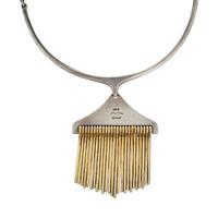 HANS HANSEN, STERLING SILVER 'BROOM SWEEP' NECKLACE