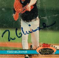 A Group of Greg Maddux and Tom Glavine Signed Autograph Baseball Cards (Beckett Authentication Services)