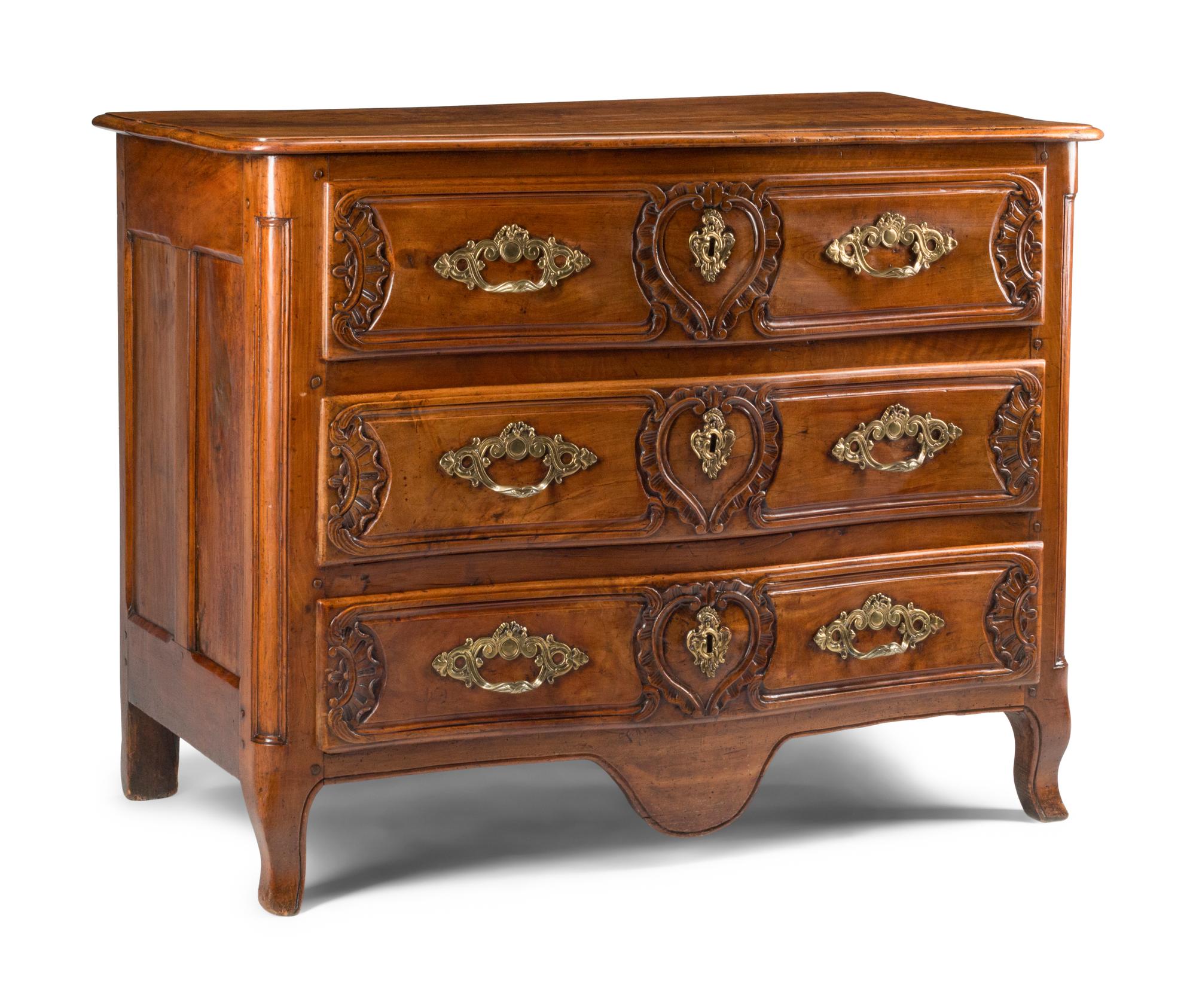 A French Provincial Walnut Commode