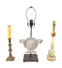A Group of Three Miscellaneous Table Lamps — 20TH CENTURY