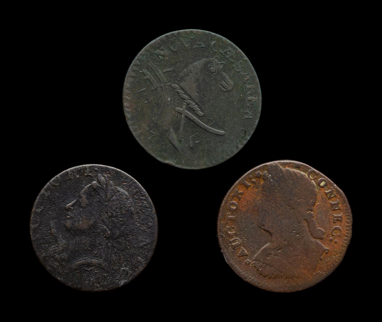[COLONIAL] Three State Issued Cent Coins