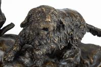 Patinated Bronze Dog Group