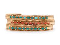 A Collection of Yellow Gold and Hardstone Cuff Bracelets, Regina Martinez,