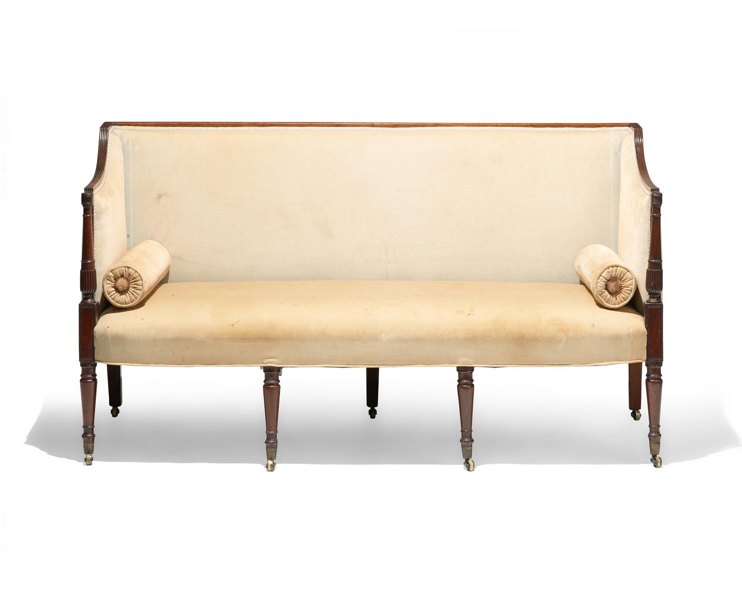 A George III mahogany sofa, circa 1810