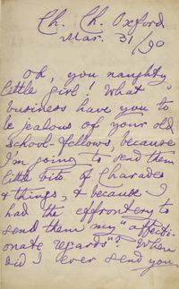 [Literature] Carroll, Lewis (Charles Lutwidge Dodgson). Autograph Letter, signed