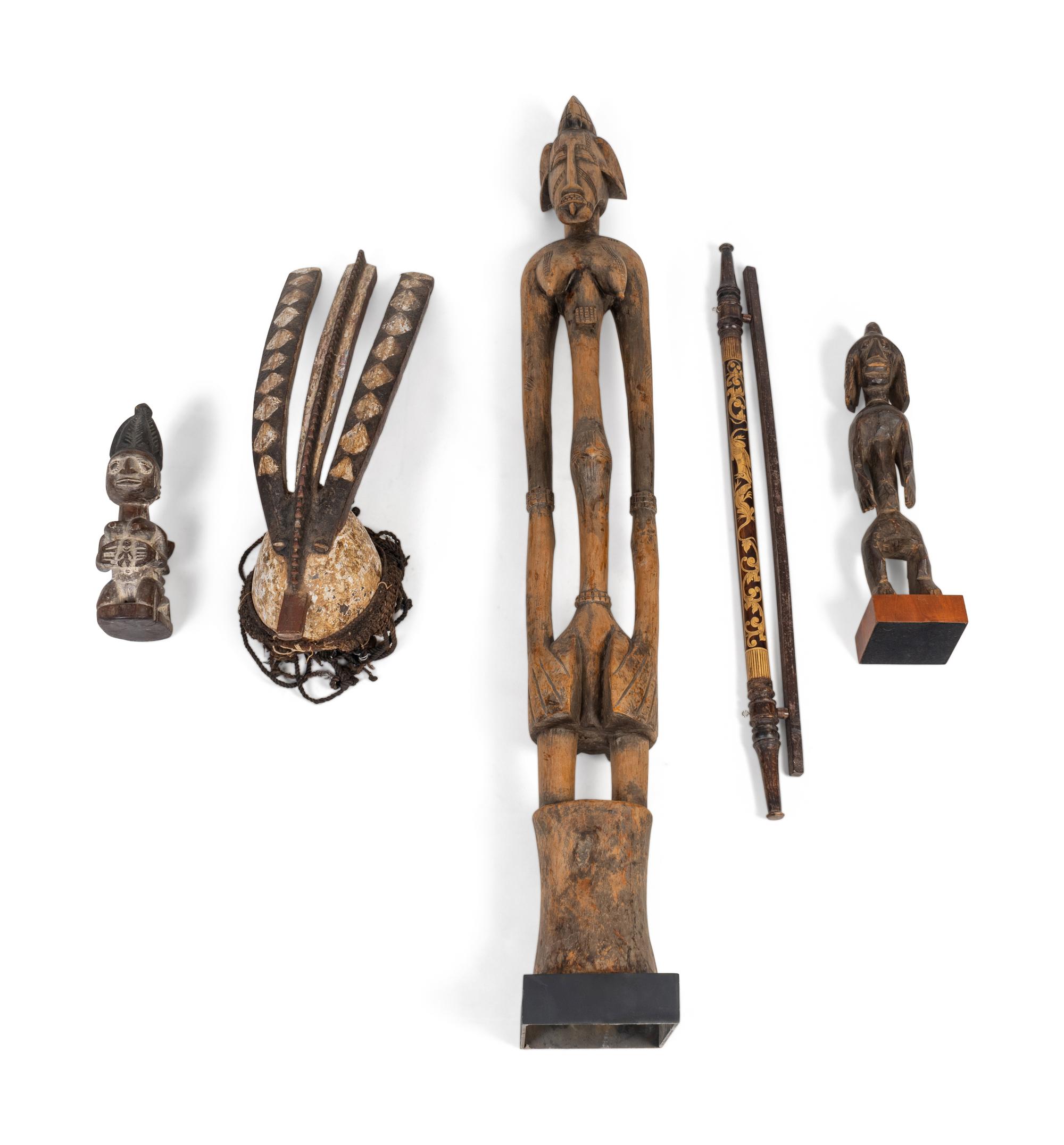 Eleven African Carved Wood Sculptures