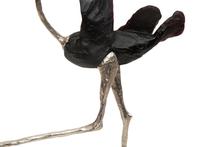 A Daum P â te de Verre La Miss Ostrich Sculpture