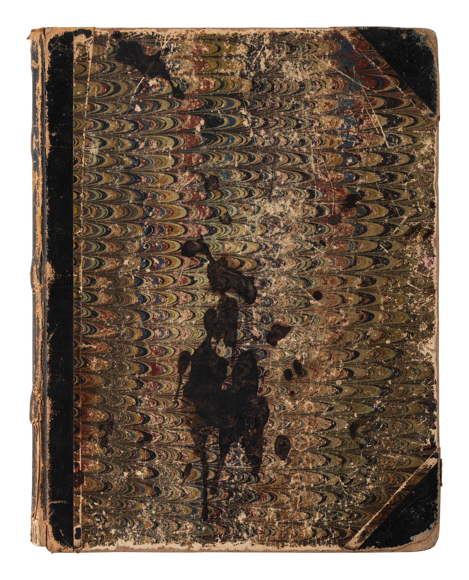[CIVIL WAR]. Manuscript commonplace book identified to Cadet Herbert Clarence Stinson, US Naval Academy, 1864-1868.