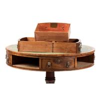 An English Mahogany Drum Table