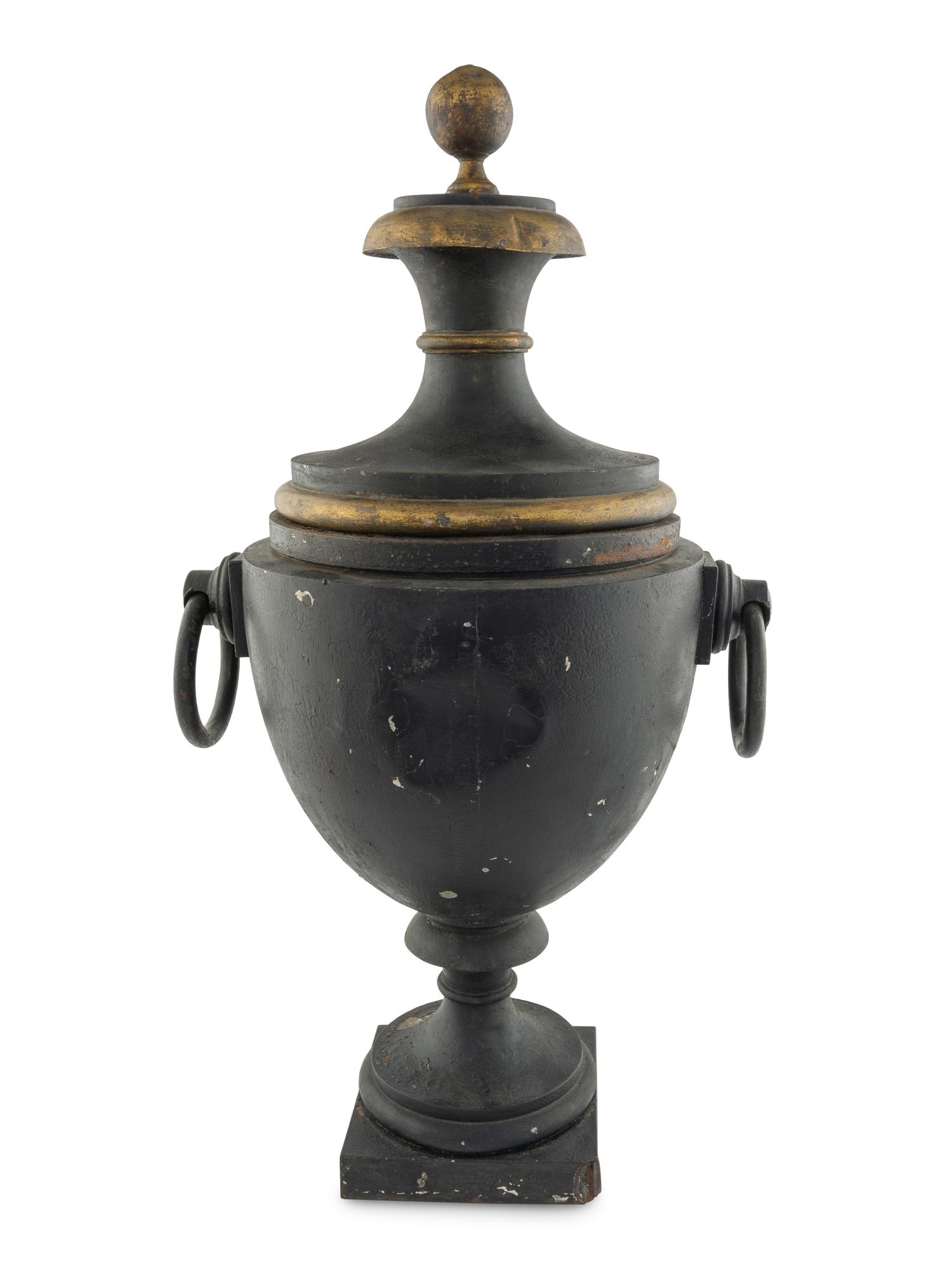 A Large Continental Tole Water Urn