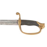 Imported US Model 1850 Foot Officers Sword Presented to Capt. E.R. Lee 11th CT from the Sharps Rifle Factory - KIA at New Bern with CDV